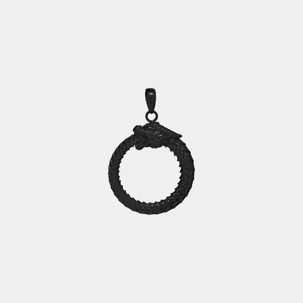 Ouroboros Pendant - Black