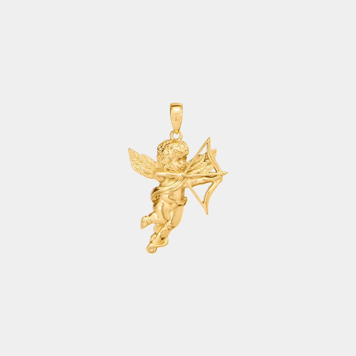 thumbnail image 2 of 9ct Yellow Gold Cupid Love Angel Charm/Pendant – No Stone – Traditional Style – Unbranded 2 of 4