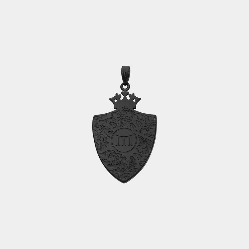 Royal Shield Pendant - Black
