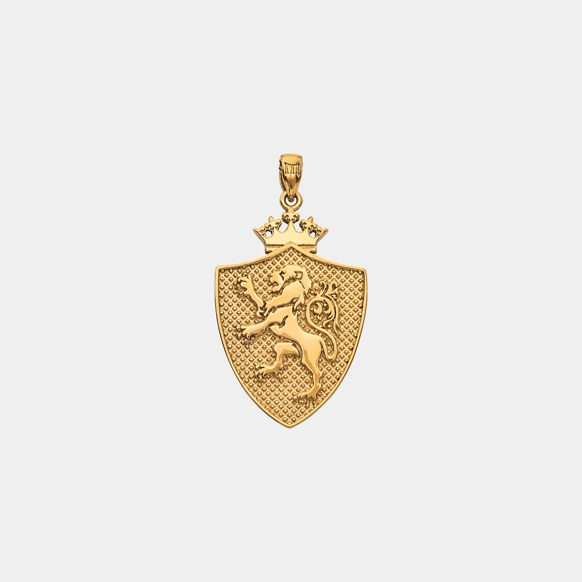 Elegant 10k Yellow Gold Lord's Prayer Shield Medallion Pendant On Chain - Faith-Based Jewelry Gift - View #6
