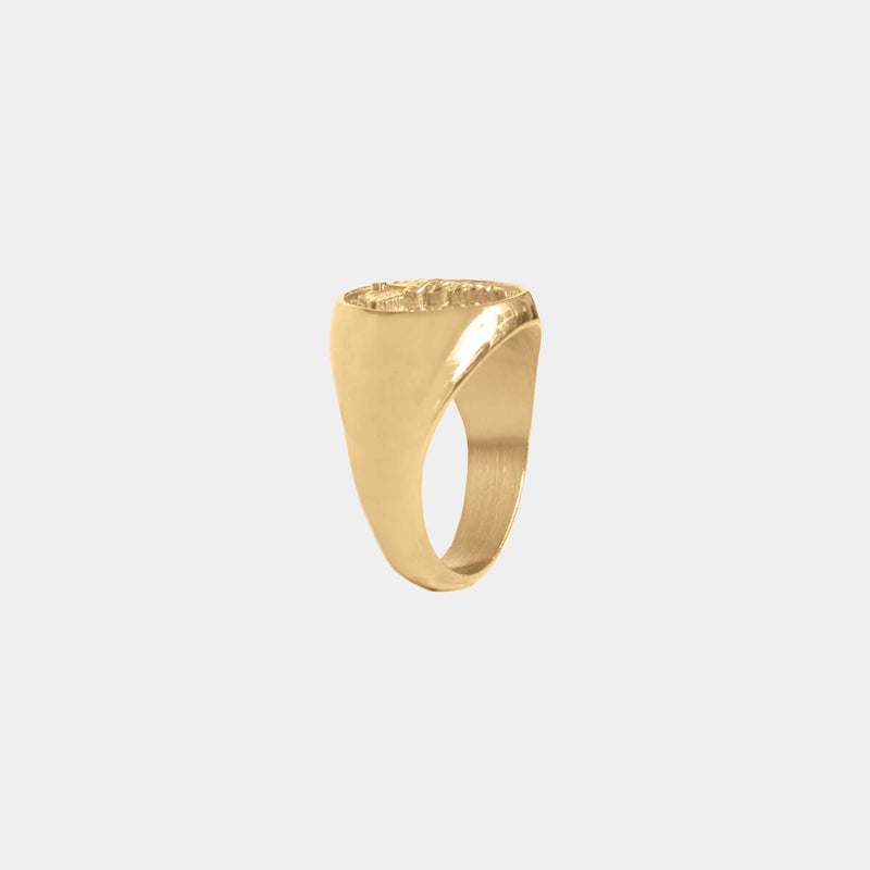 Caduceus Ring - Gold
