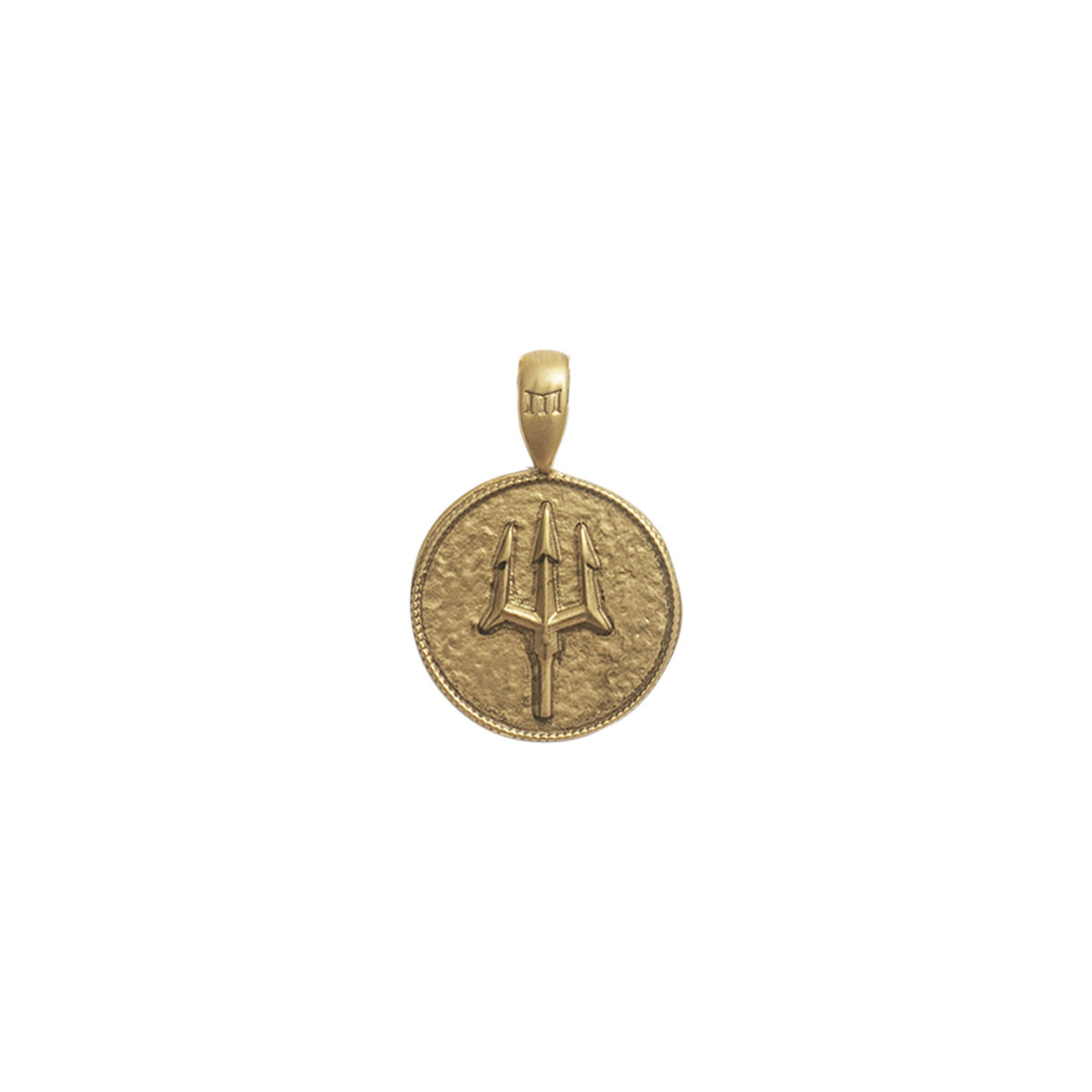 Poseidon Coin Pendant 18K Gold Plated Poseidon Coin Pendant