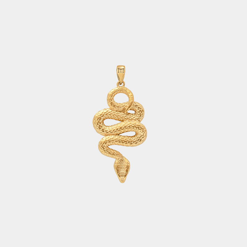 Serpent Pendant - Gold