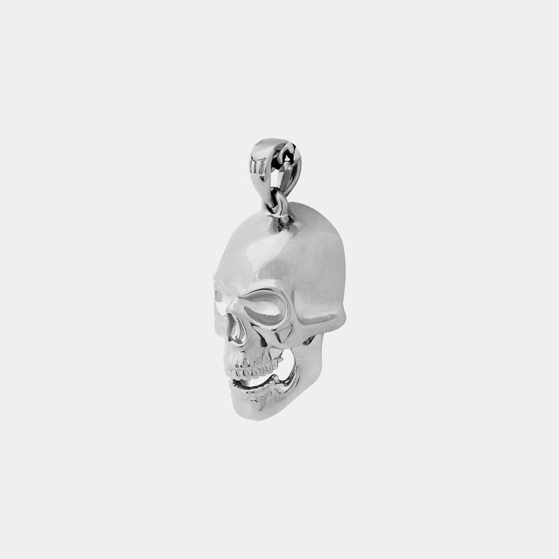 Skull Pendant - White Gold