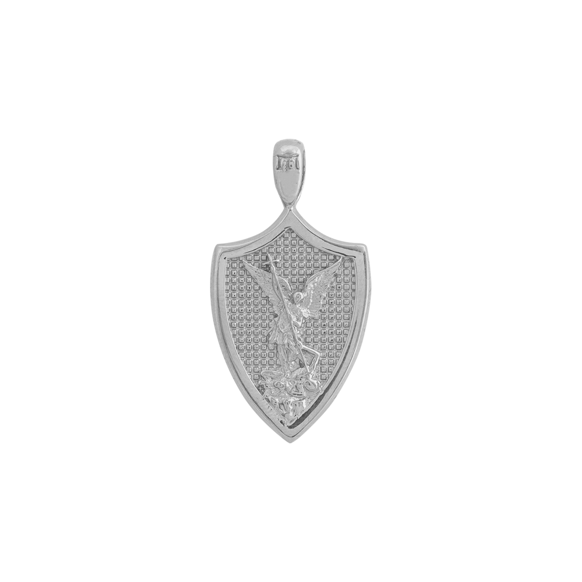 White gold 2025 st michael pendant