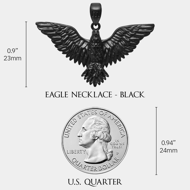 Eagle Pendant - Black