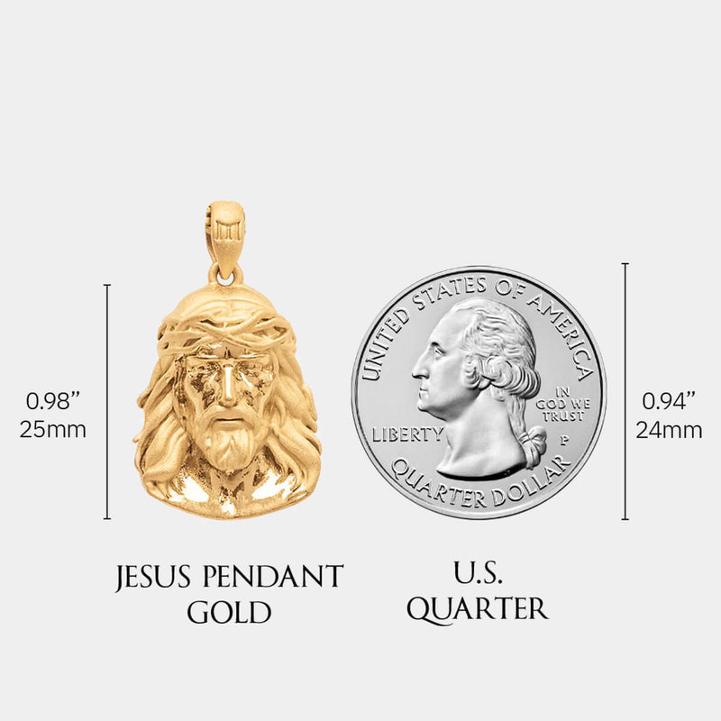 Jesus Pendant - Gold