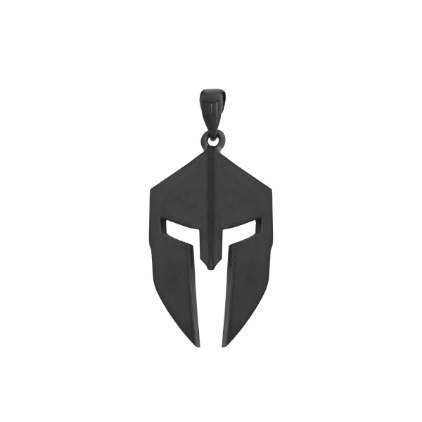 Spartan Helmet Pendant - Black