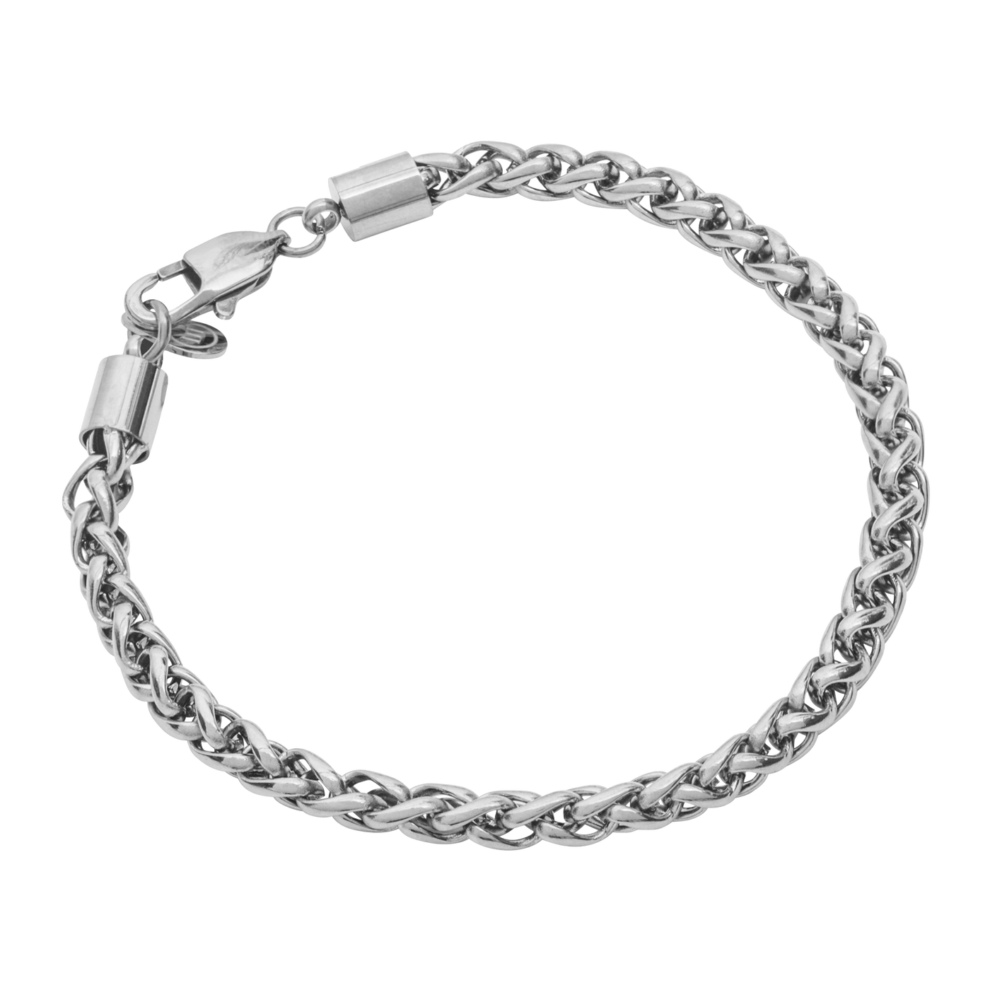 Wheat Bracelet - White Gold