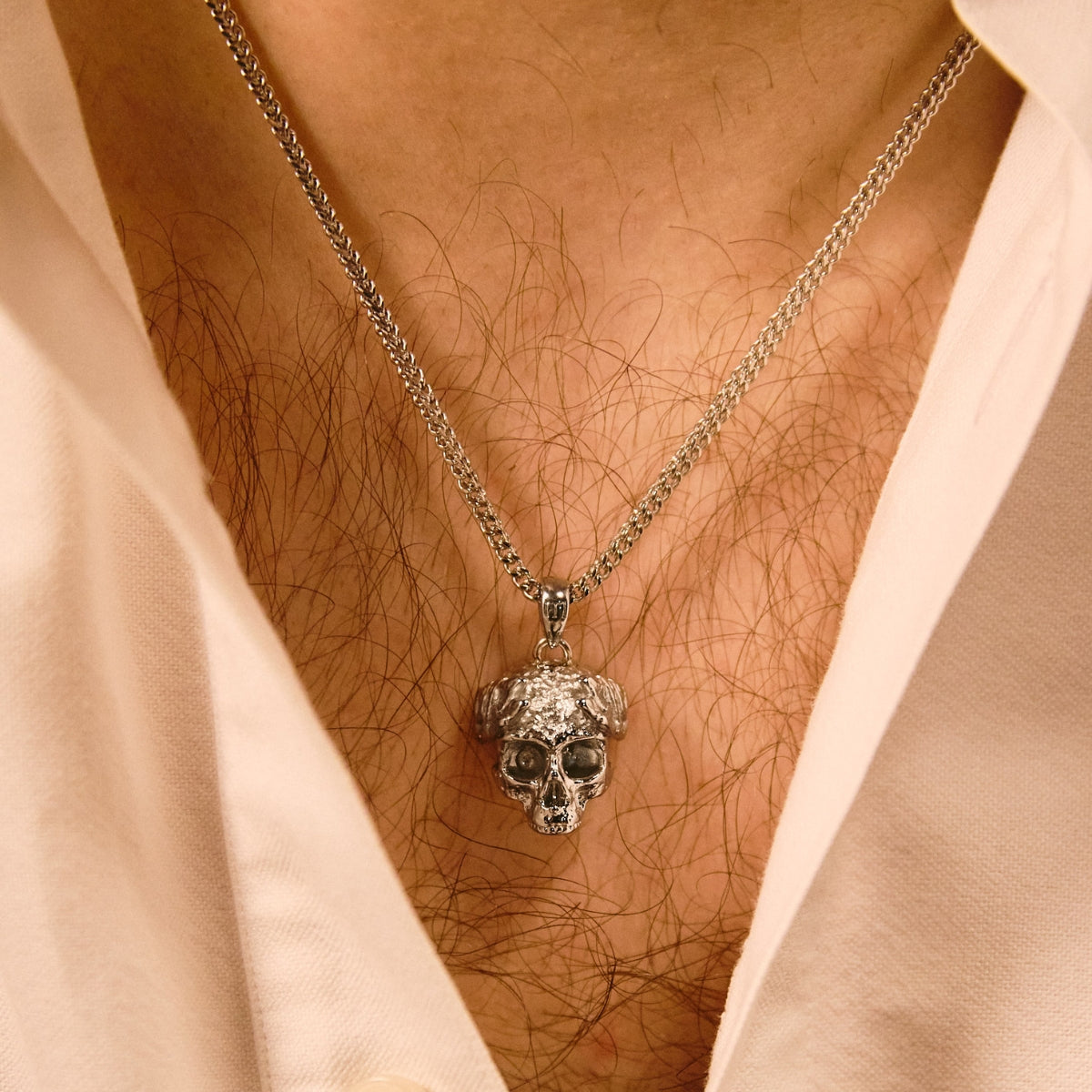 Dead Emperor Pendant - White Gold - Marcozo