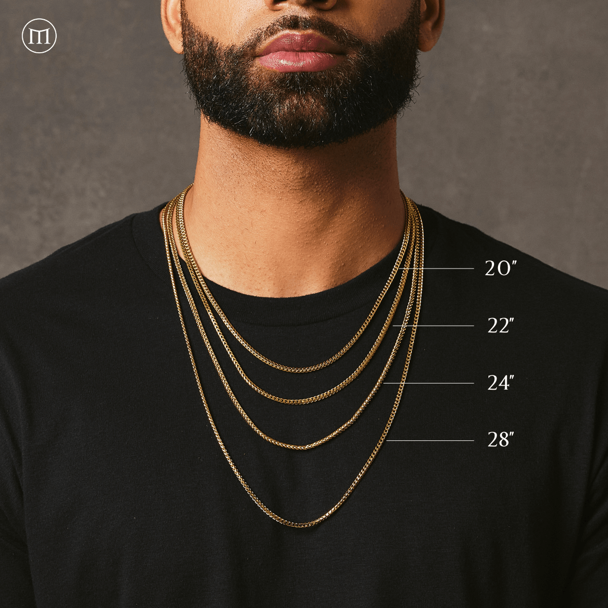 Franco Chain (2.5mm) - Gold - Marcozo