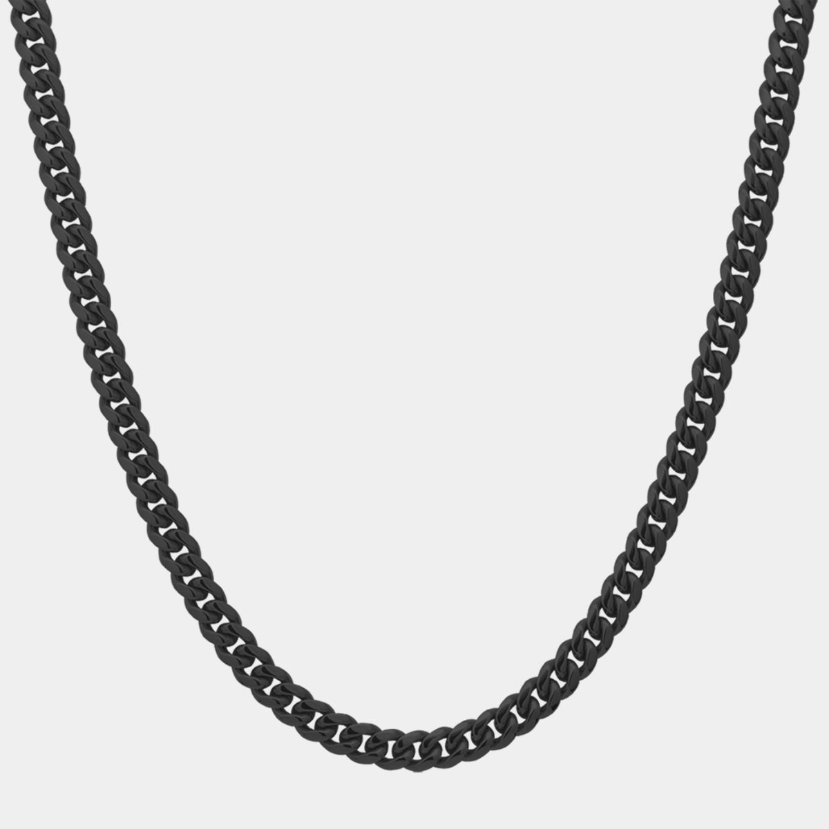 Miami Cuban Link Chain - Black (8mm) - MARCOZO