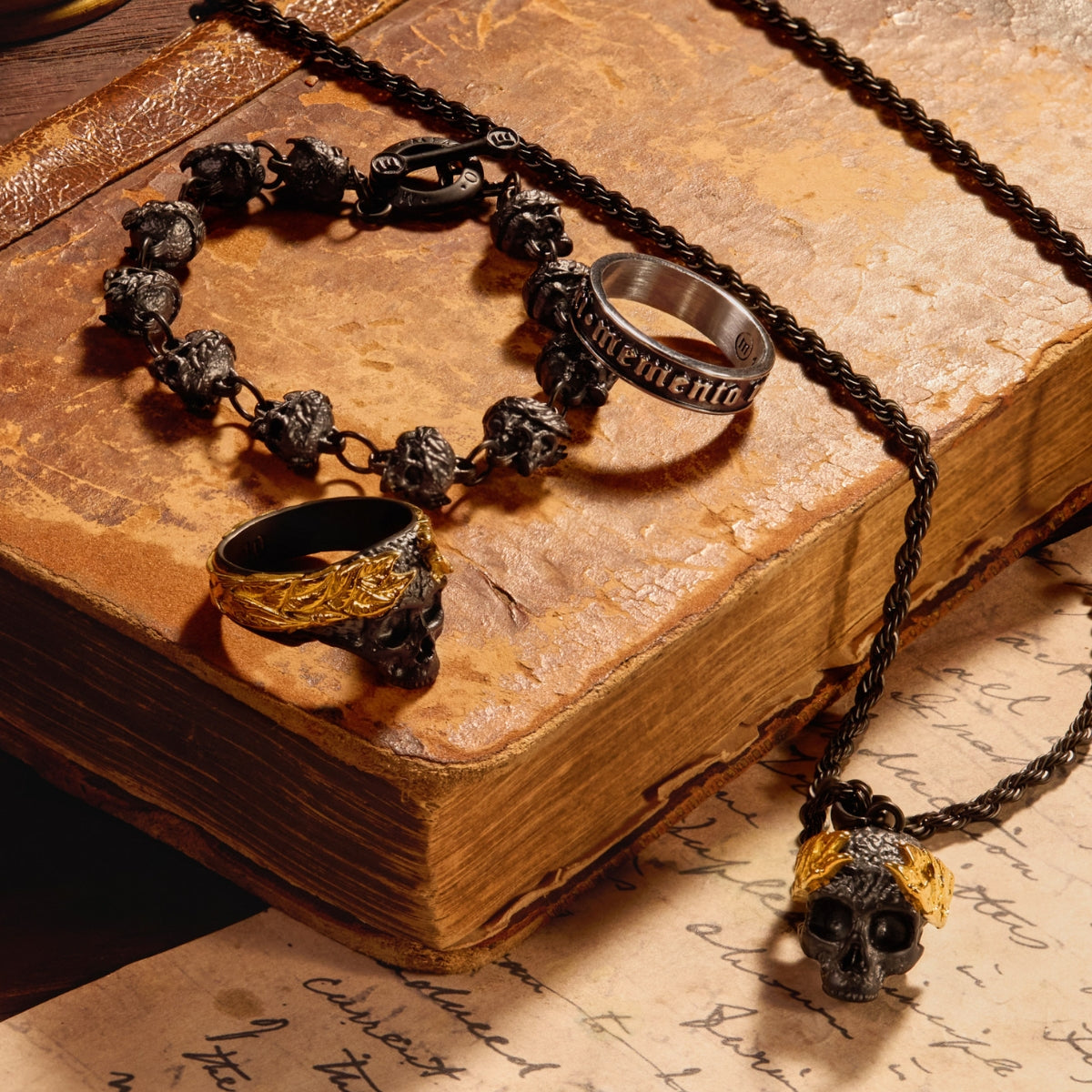 Dead End Rings Dead Emperor Ring - Black | Memento Mori Ring Jewelry | Marcozo – MARCOZO