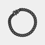 Miami Cuban Link Bracelet - Black (8mm) - MARCOZO