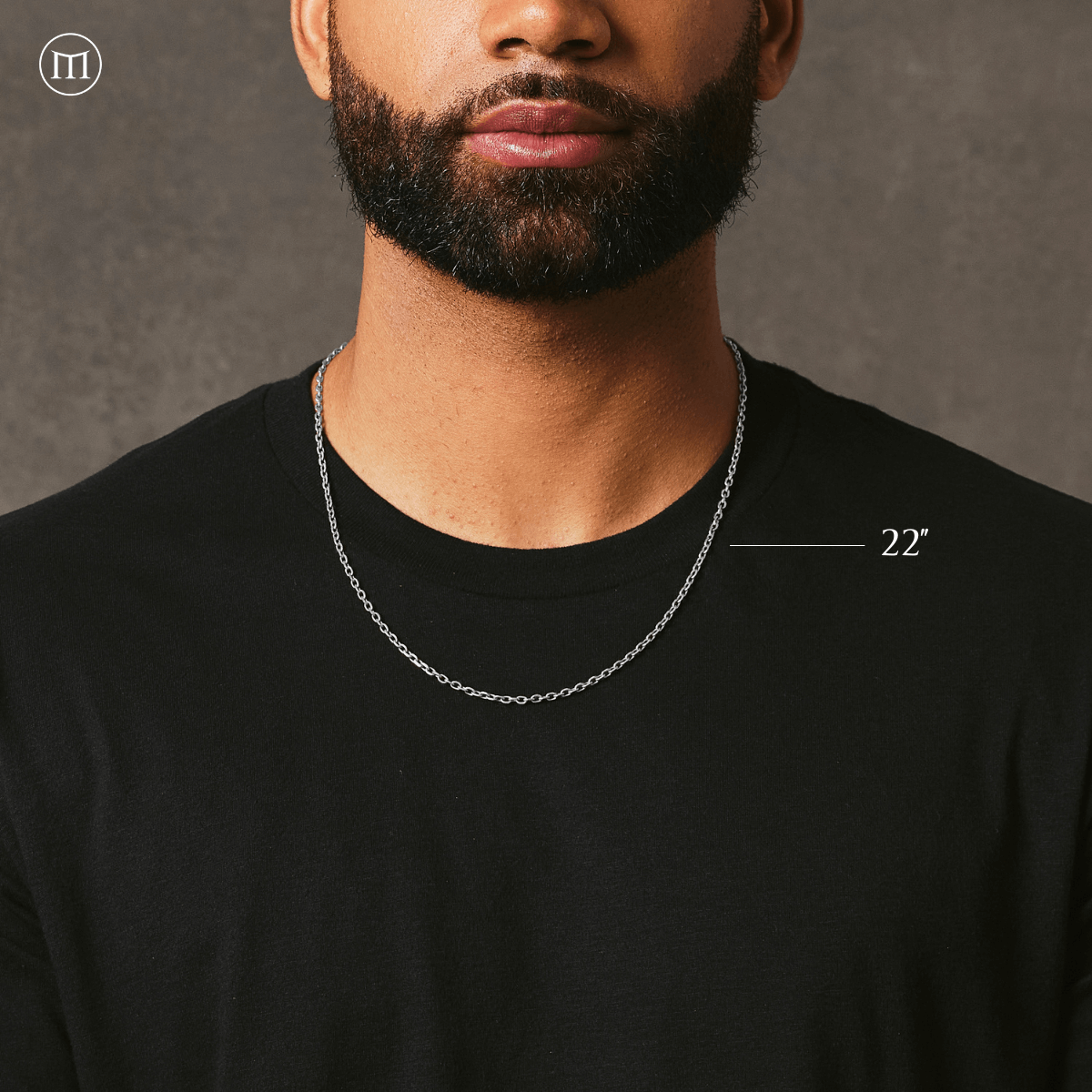 Cable Link Chain - White Gold - Marcozo