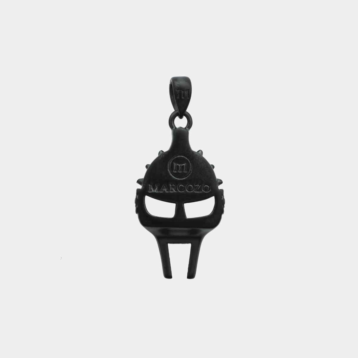 Gladiator Helmet Pendant - Black - MARCOZO