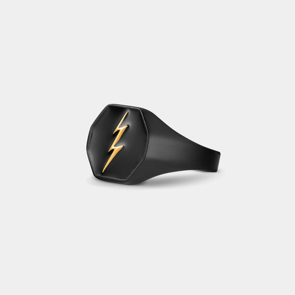 Thunderbolt Ring - Black