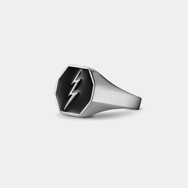 Thunderbolt Ring - White Gold - Marcozo