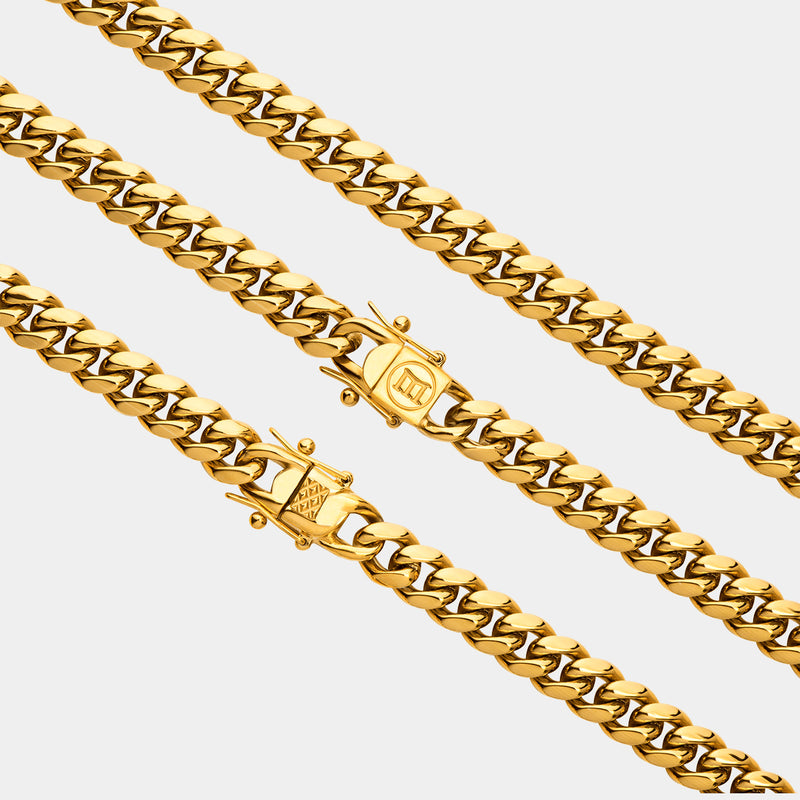 Miami Cuban Link Chain - Gold (8mm)