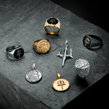 Trident Ring - White Gold - Marcozo