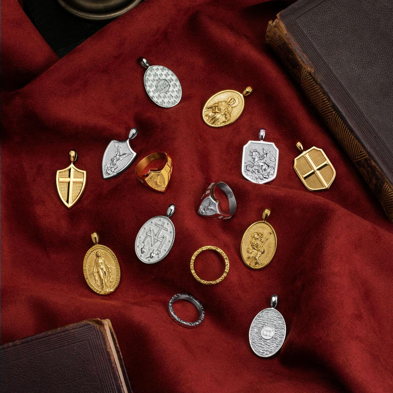 St. Michael Ring - White Gold - Marcozo