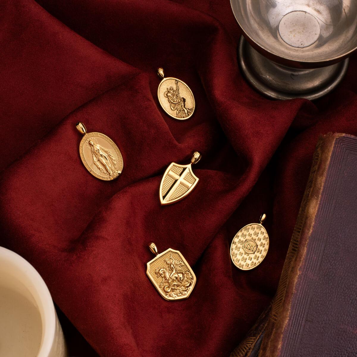 St. Christopher Pendant - Gold - Marcozo