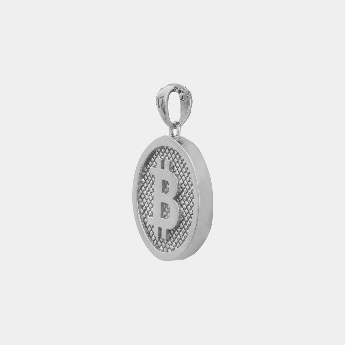 BTC Pendant - White Gold - Marcozo