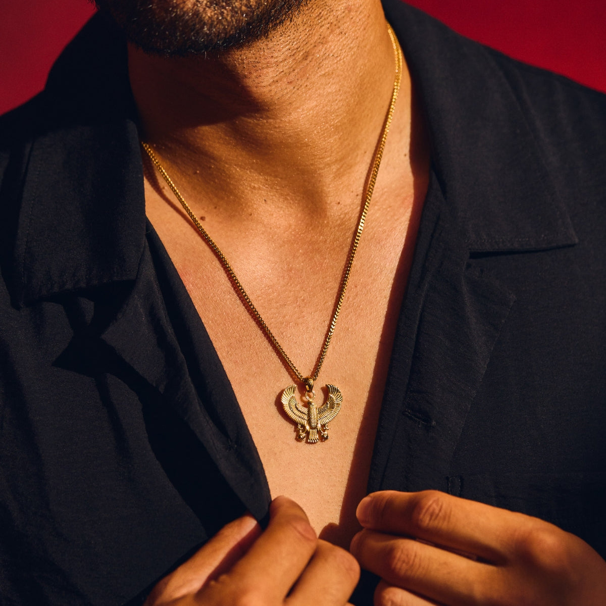 Horus Bird Pendant - Gold - Marcozo