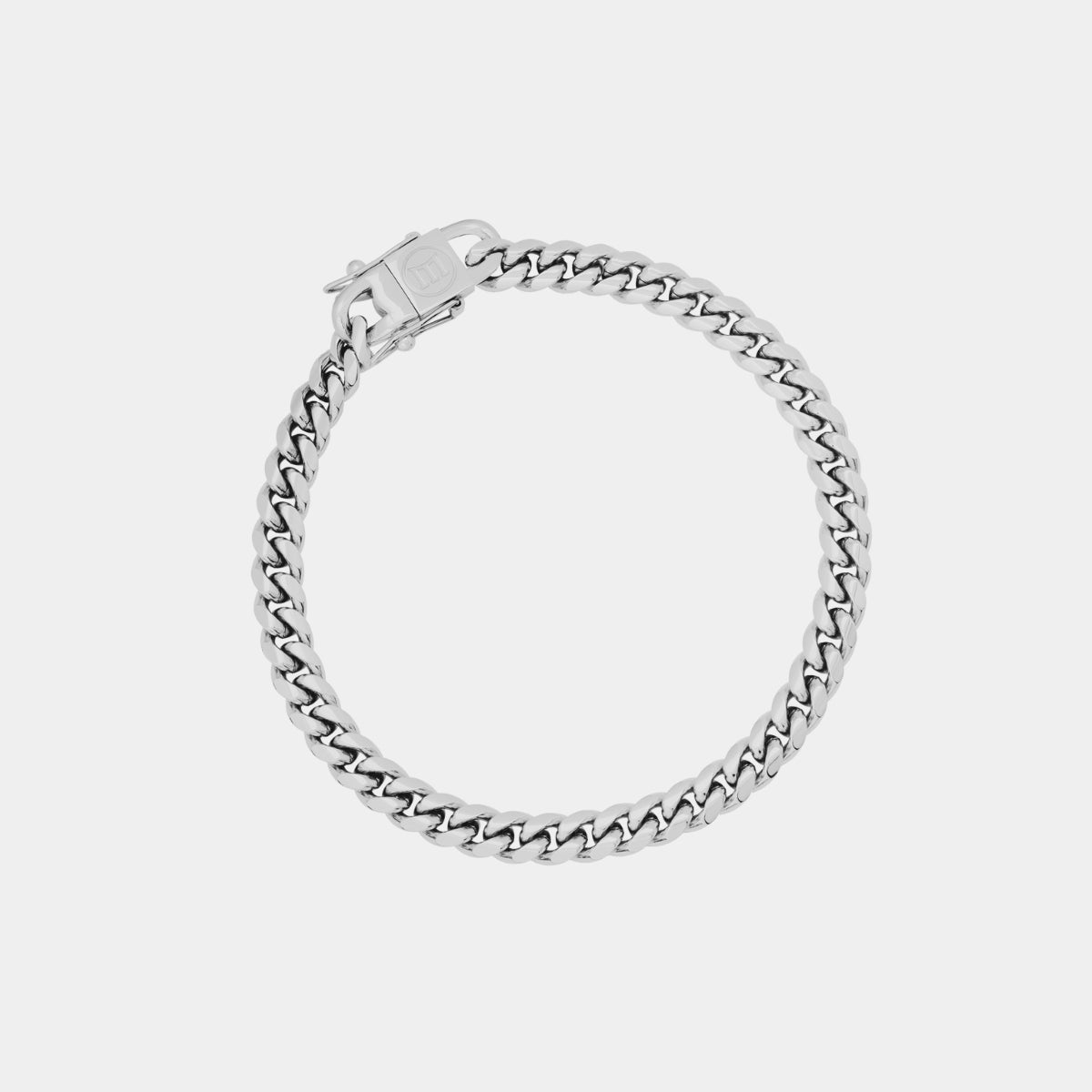 (6mm) Miami Cuban Link Bracelet - White Gold - Marcozo