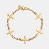 Crusader Cross Bracelet - Gold