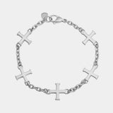 Crusader Cross Bracelet - Silver