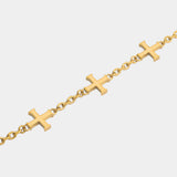 Crusader Cross Bracelet - Gold