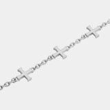 Crusader Cross Bracelet - Silver