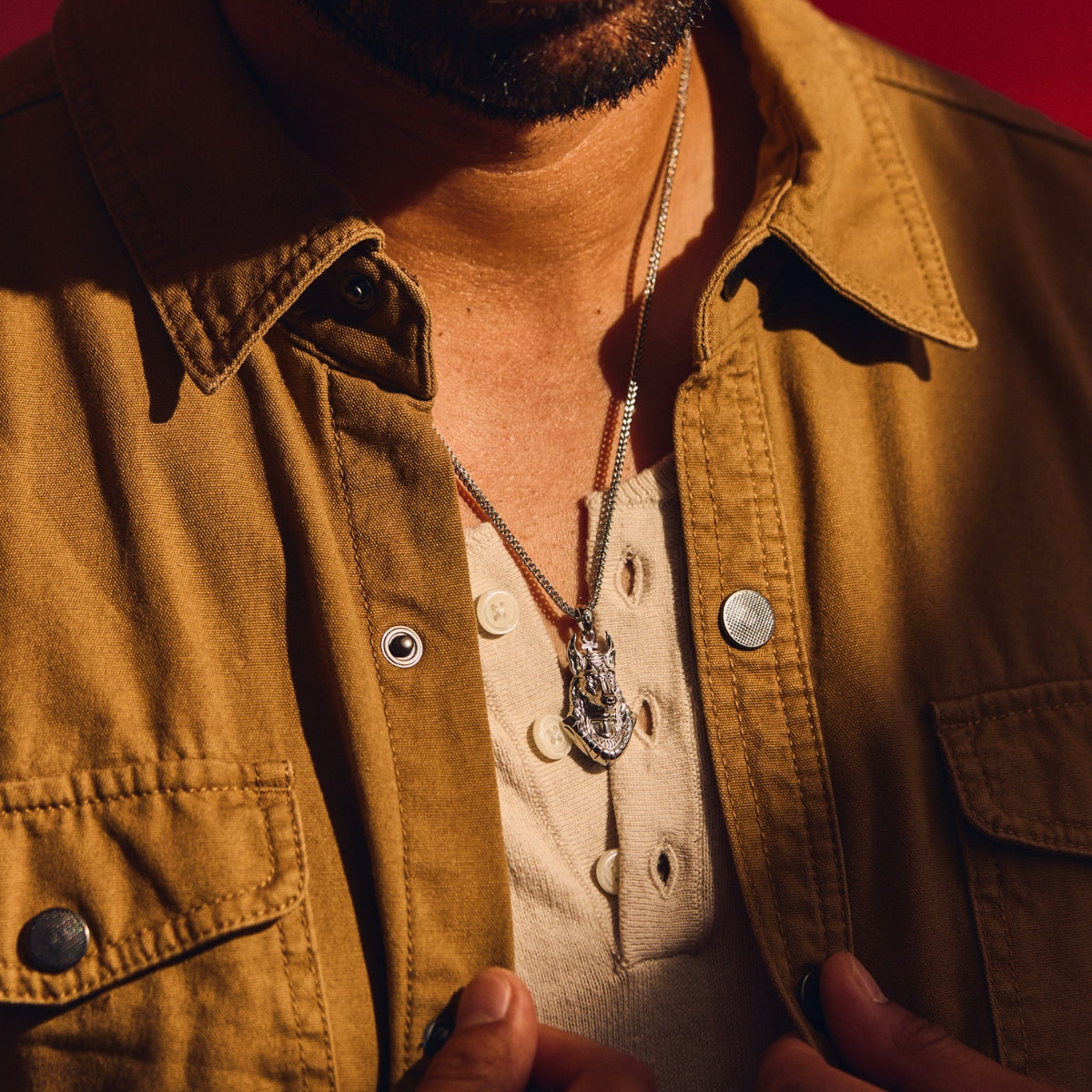 Anubis Pendant - White Gold - Marcozo