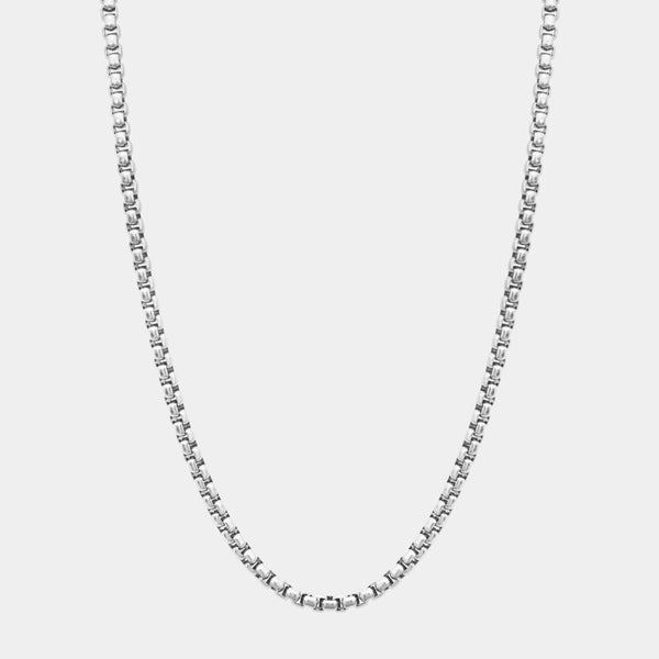 Box Chain - White Gold