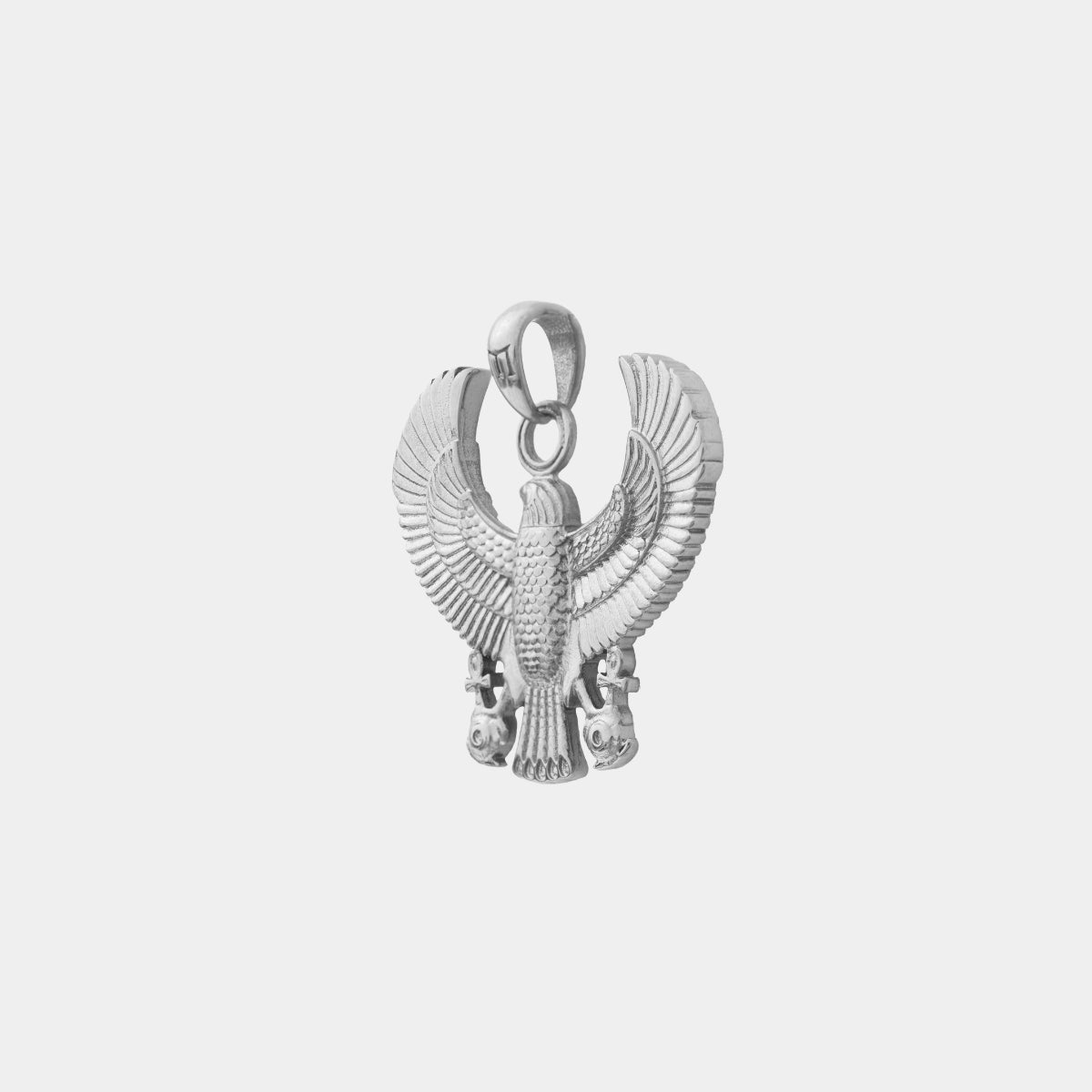 Horus Bird Pendant - White Gold - Marcozo