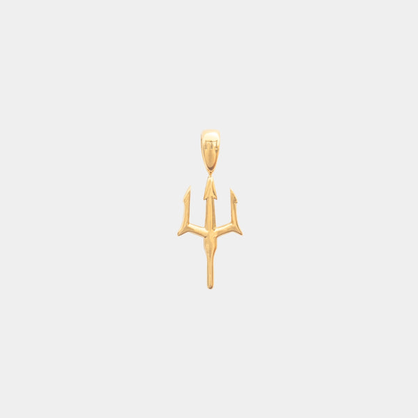 Mini Trident Charm - Gold
