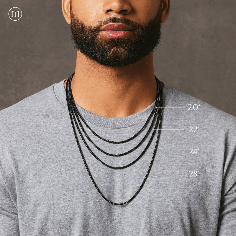 Franco Chain (2.5mm) - Black - Marcozo
