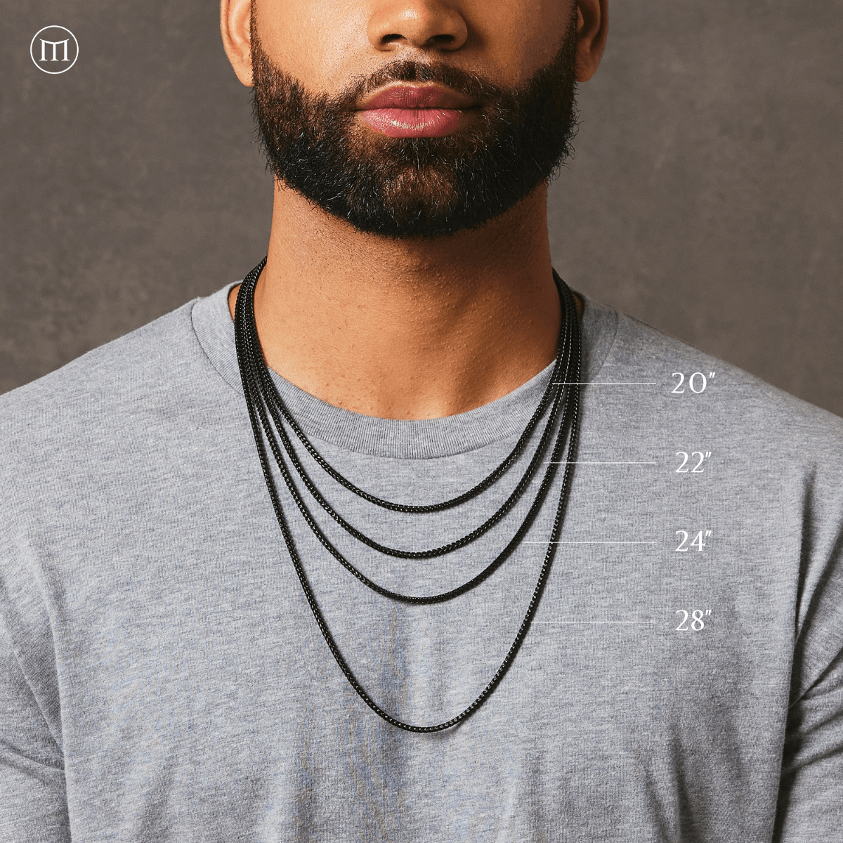 Franco Chain (2mm) - Black - Marcozo