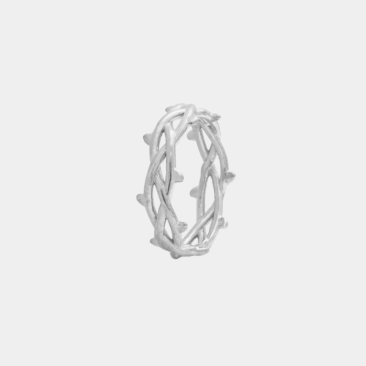 Crown of Thorns Ring - White Gold - MARCOZO