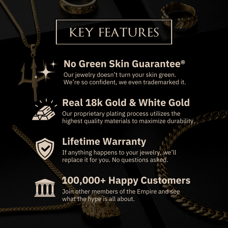 Cuban Link Chain - Gold (3mm) - Marcozo