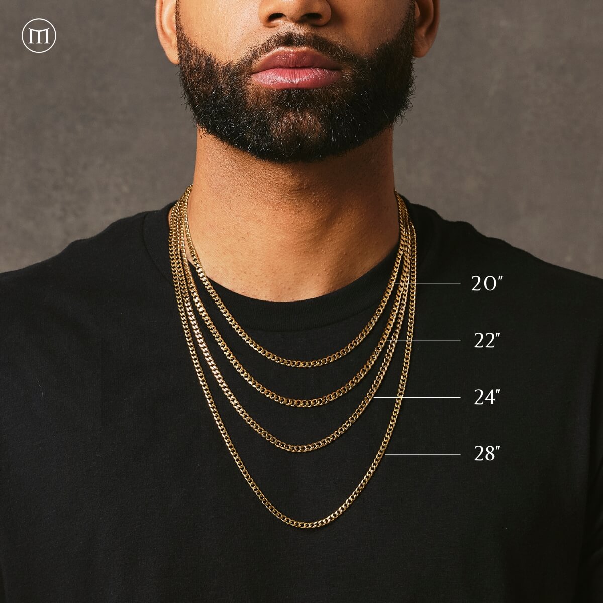 Cuban Link Chain - Gold (3mm) - Marcozo