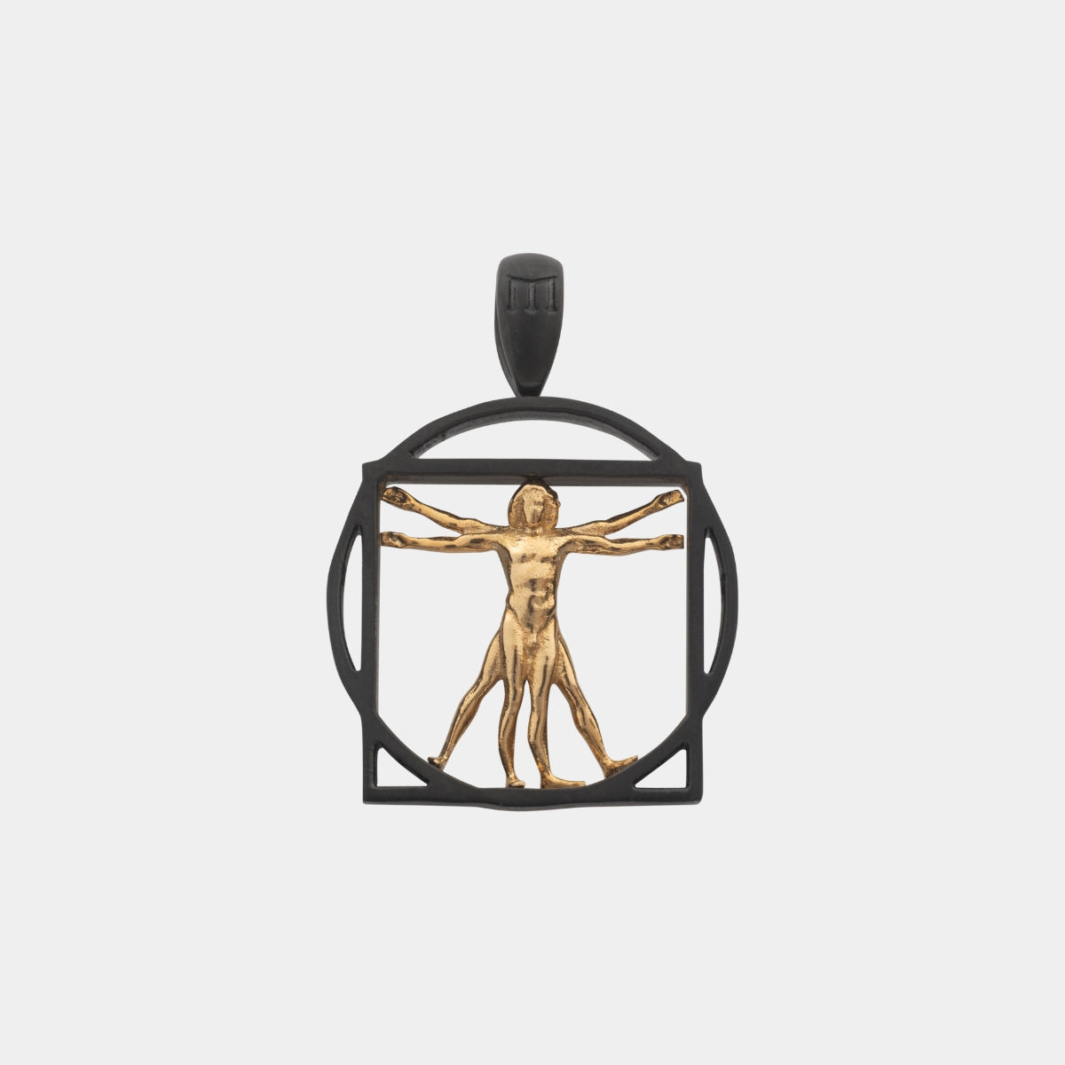 Vitruvian Man Pendant - Black - MARCOZO