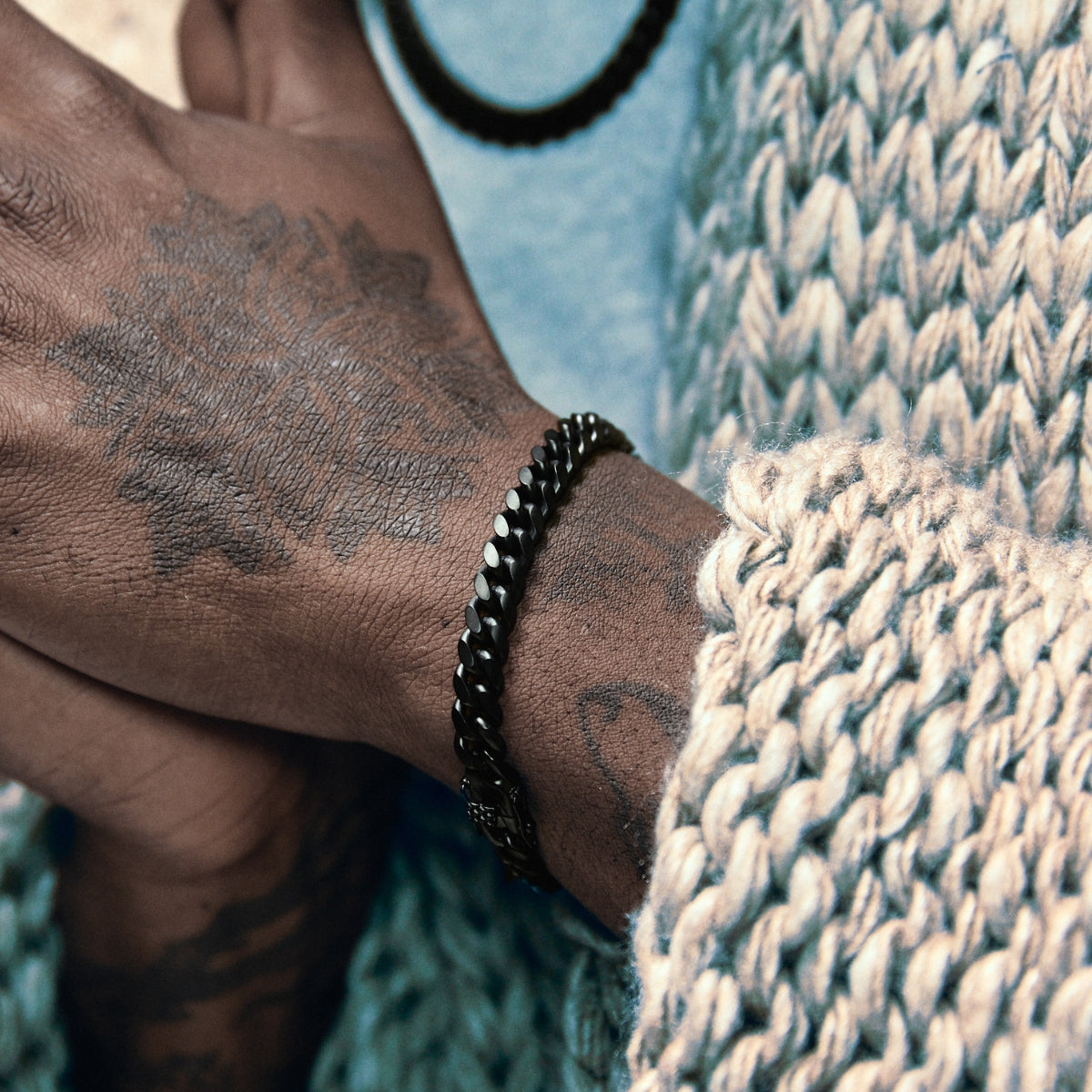 Miami Cuban Link Bracelet - Black (8mm)