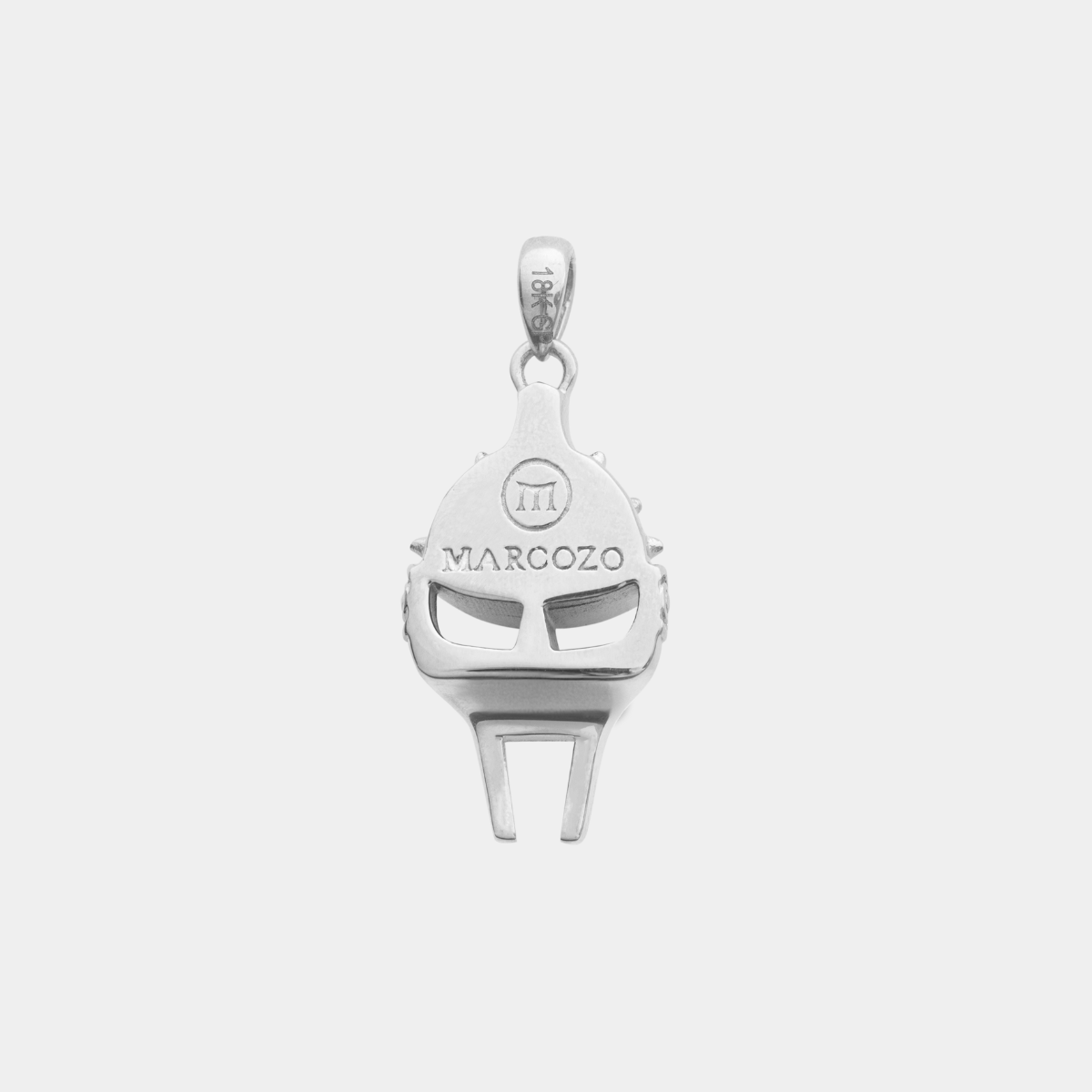 Gladiator Helmet Pendant - Silver - MARCOZO