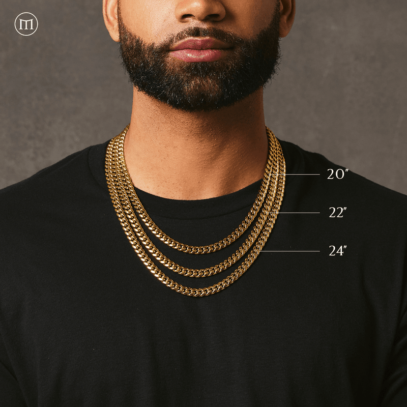 Miami Cuban Link Chain - Gold (8mm) - Marcozo
