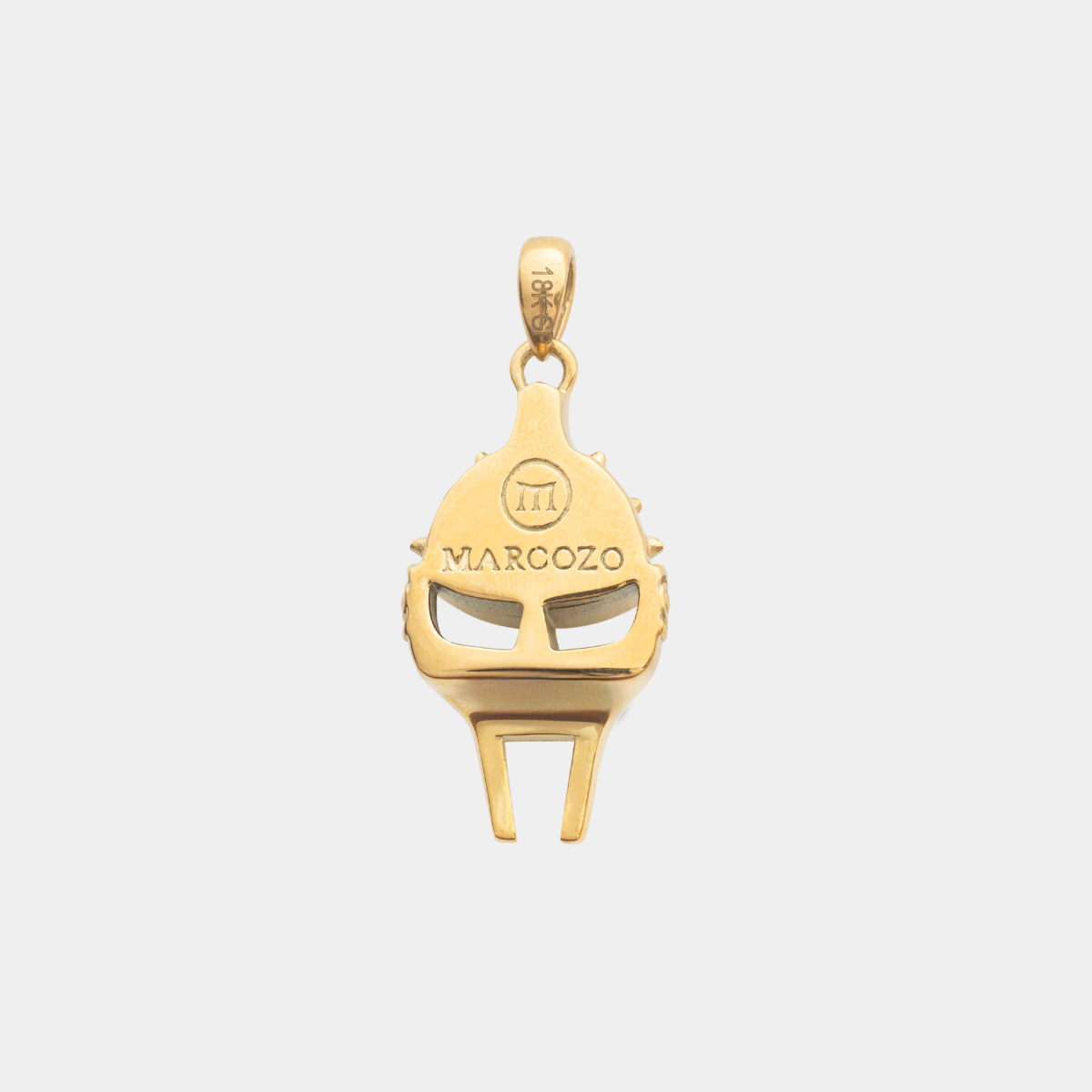 Gladiator Helmet Pendant - Gold - MARCOZO