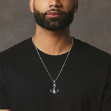 Anchor Pendant - White Gold - Marcozo
