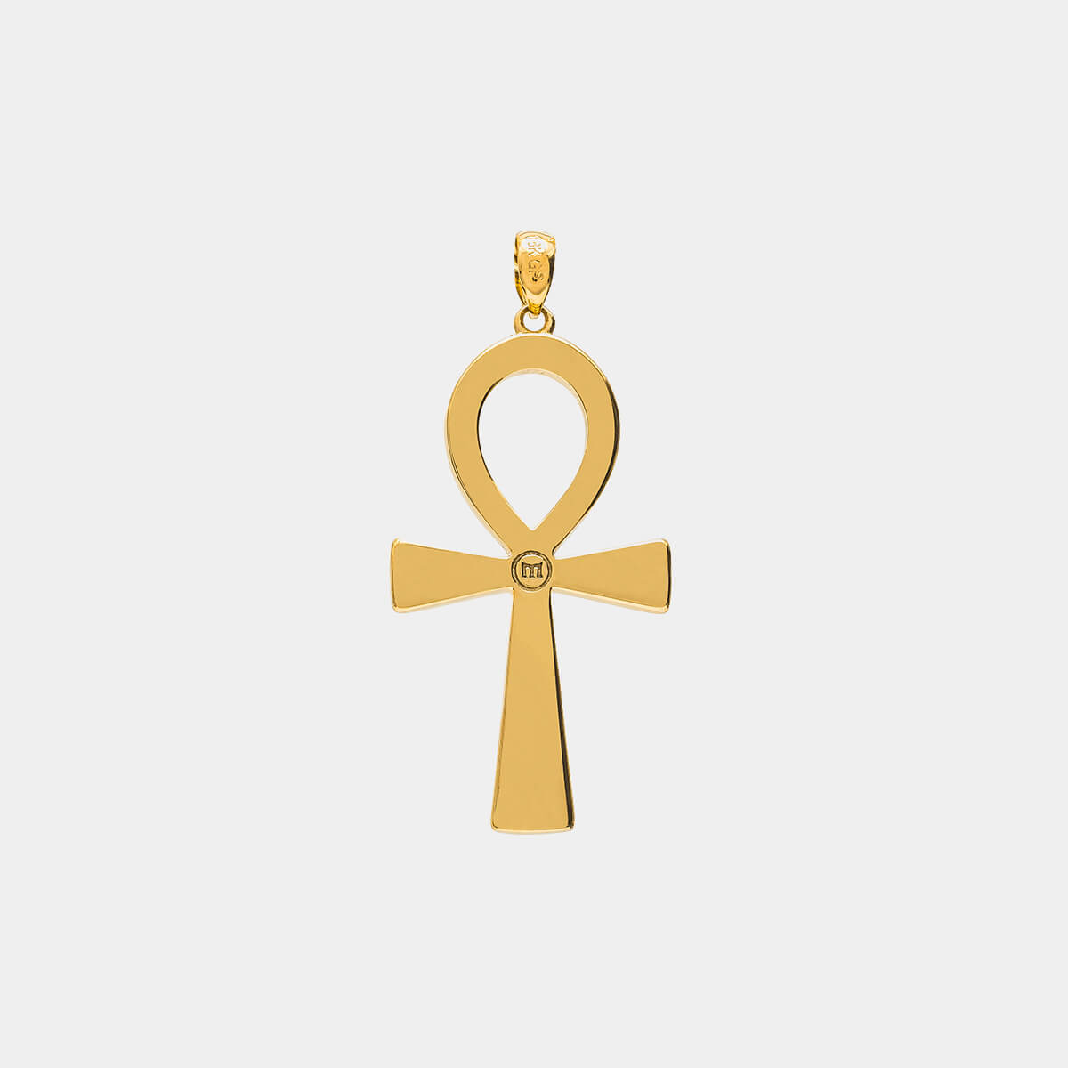 Ankh Necklace レッド size OS Gold Plated CZ Red Stone Mini Ankh Cross Pendant w/ 20