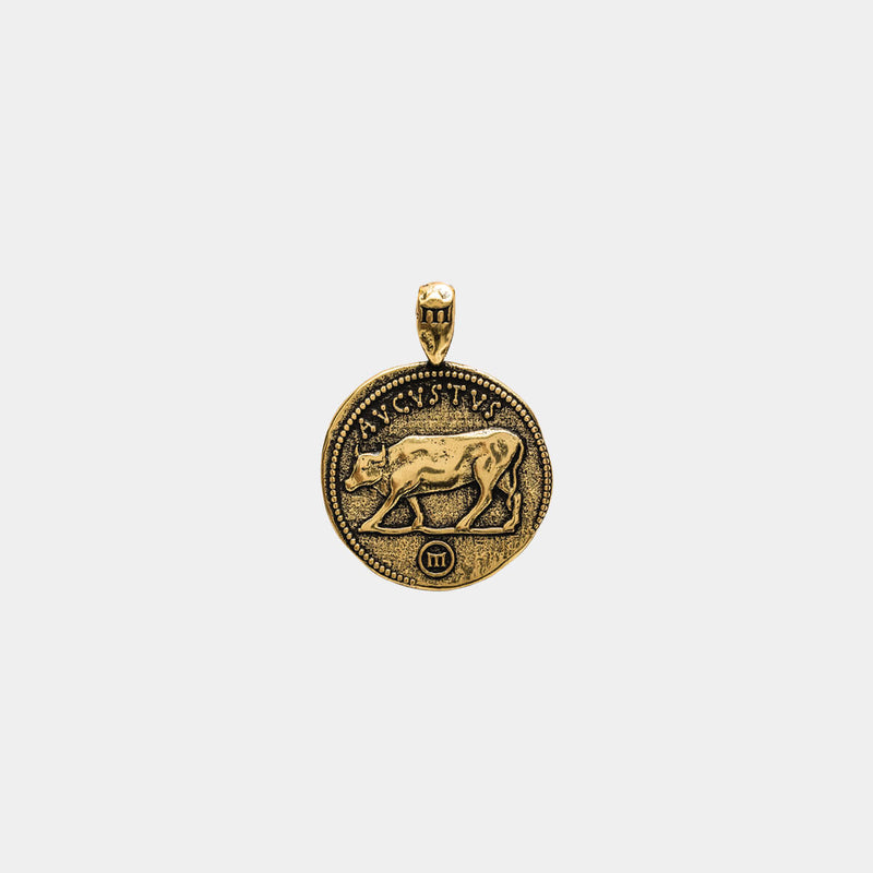 Augustus Pendant - Ancient Gold